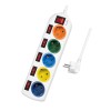 PRELUNGITOR LOGILINK, Schuko x 5, conectare prin Schuko (T), cablu 1.5 m, 16 A, protectie copii, alb/ multicolor, &quot;LPS258&quot; (timbru verde 0.18 lei)