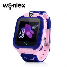 Ceas Smartwatch Pentru Copii Wonlex GW600S cu Functie Telefon, Localizare GPS, Monitorizare somn, Camera, Pedometru, SOS, IP54 - Roz, Cartela SIM Cado foto