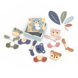 Puzzle din lemn Mix &amp; Match, Speedy Monkey