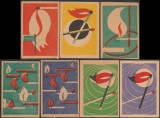 1962-1964 Romania - Set 7 etichete romanesti Chibrituri