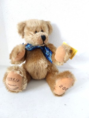 Ursulet colectie Sunkid Teddy Bear Millennium 2000, 24 cm, plush mohair foto