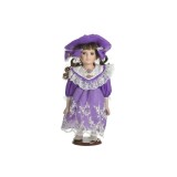 Papusa din ceramica Purple 14 cm x 30 cm, Inart