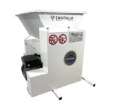 Eno 15 smalto, zdrobitor desciorchinator struguri, cu motor, Enoitalia, cuva si carcasa din tabla smaltuita, cuva cu snec, motor 0,75kW, productivitat