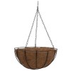 Ghiveci Suspendat Nuca de Cocos Strend Pro, 30 cm, Rotund, cu Lant, Decorativ Gradina/Balcon