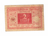 Bancnota Germania 2 mark 1920, circulata