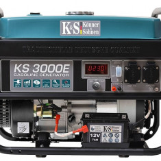 Generator de curent 3 kW benzina PRO - Konner & Sohnen - KS-3000E