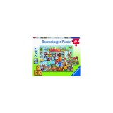 Cumpara ieftin Puzzle Magazin Alimentar, 2X12 Piese, Ravensburger