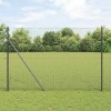 &Icirc;ngrădire cu st&acirc;lpi Gri 1.5 x 25 m Oțel