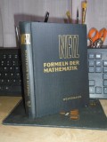 CARTE MATEMATICA ~ HEINRICH NETZ - FORMELN DER MATHEMATIK , BERLIN , 1965