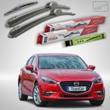 Cumpara ieftin Ștergătoare Mazda 3 BN Facelift 2016-2019 | Set Față și Spate Flat &ndash; TeamCar&reg;