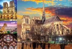 Puzzle Educa 1.000 piese Notre Dame collage foto