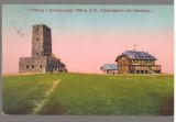 CPIB 23985 - CARTE POSTALA - PADUREA NEAGRA, FELDBERG, 1500m, TURNUL, CIRCULATA, INTERBELICA, STAMPILA, TIMBRU
