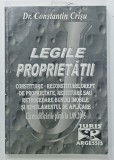 LEGILE PROPRIETATII de Dr. CONSTANTIN CRISU , 2005