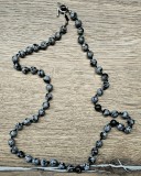 LANT LUNG CU MĂRGELE DIN OBSIDIAN FULG DE NEA