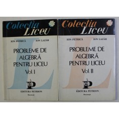 PROBLEME DE ALGEBRA PENTRU LICEU , VOLUMELE I - II de ION PETRICA si ION LAZAR , 1995