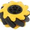 Șurub &Icirc;nșurubare Ax Galben-Negru 48mm Acoperit cu Guma