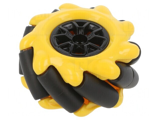 Șurub &Icirc;nșurubare Ax Galben-Negru 48mm Acoperit cu Guma