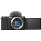 Aparat foto Mirrorless Sony Alpha ZV-E10, 24.2MP, 4K, Body, Negru