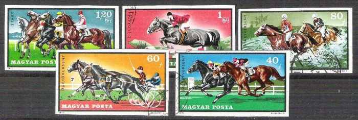 Hungary 1971 Horse, IMPERFORATE, used U.013