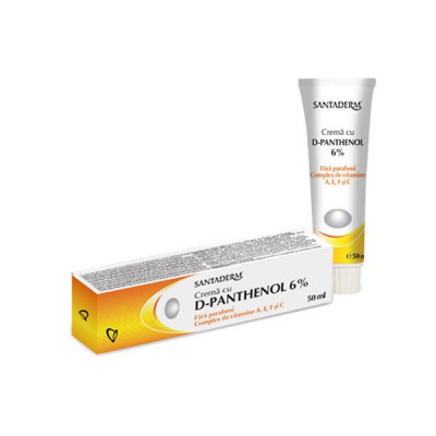 Crema panthenol 6% 50ml santaderm foto