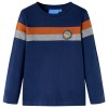 Tricou pentru copii cu m&acirc;neci lungi, bleumarin, 116 12851, vidaXL