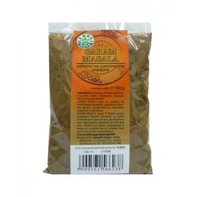 Garam masala - amestec de condimente indian 100gr herbavit foto