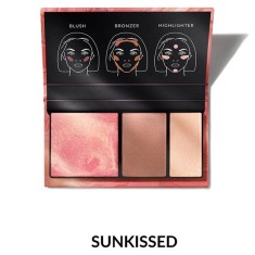 Paletă pentru conturul feței 3-&icirc;n-1 Sunkissed &ndash; Luminozitate și Definire