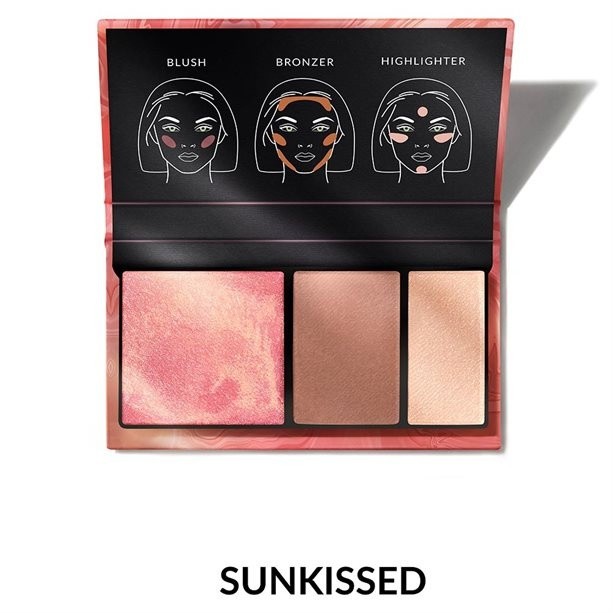 Paletă pentru conturul feței 3-&icirc;n-1 Sunkissed &ndash; Luminozitate și Definire