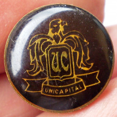 I.115 ROMANIA INSIGNA PIN UNICAPITAL 15mm MARO