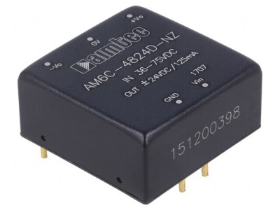 Convertor DC/DC 6W 36-75V la 24V/-24V foto