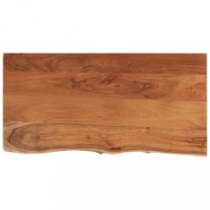 Blat masa 80x40x3,8 cm dreptunghiular lemn acacia margine vie foto