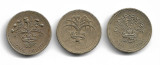Anglia/Marea Britanie - POUND 1984, 1985, 1991 - set 3 monede