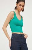 Hollister Co. top femei, culoarea verde, Hollister Co.