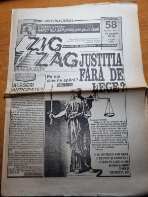 Ziarul Zig-Zag 1-7 mai 1991 foto