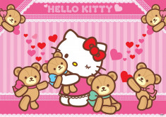 Fototapet 462 P4 Hello Kitty ursi de plus foto