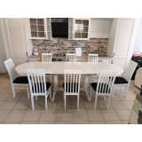 SET SWL MASA EXTENSIBILA 160/200/240/280 CM+ 6 SCAUNE PERSONALIZABIL PE CULORI