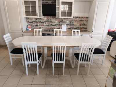 SET SWL MASA EXTENSIBILA 160/200/240/280 CM+ 6 SCAUNE PERSONALIZABIL PE CULORI foto