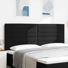 vidaXL Tăblie LED cu lumini cu bandă LED Manual Negru 200 cm țesătură 3338309
