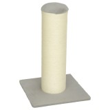 PawHut St&acirc;lp zg&acirc;rietură pentru pisici &Icirc;nălțime 75,5 cm Zg&acirc;rietură pentru interior Bază stabilă și Sfoară din sisal natural Gri deschis | Aosom Romania