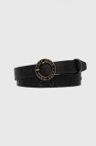 Pepe Jeans curea de piele MARLOWE BELT femei, culoarea negru, PL020850