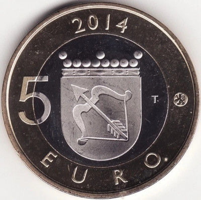 Moneda - Finlanda - 5 Euro 2014 - Savonia - Proof foto