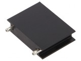 Radiator Extrudat Plat Negru pentru SOT93, TO218, TO220, TO247, TOP3