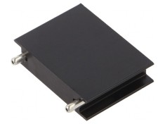 Radiator Extrudat Plat Negru pentru SOT93, TO218, TO220, TO247, TOP3