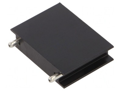 Radiator Extrudat Plat Negru pentru SOT93, TO218, TO220, TO247, TOP3 foto