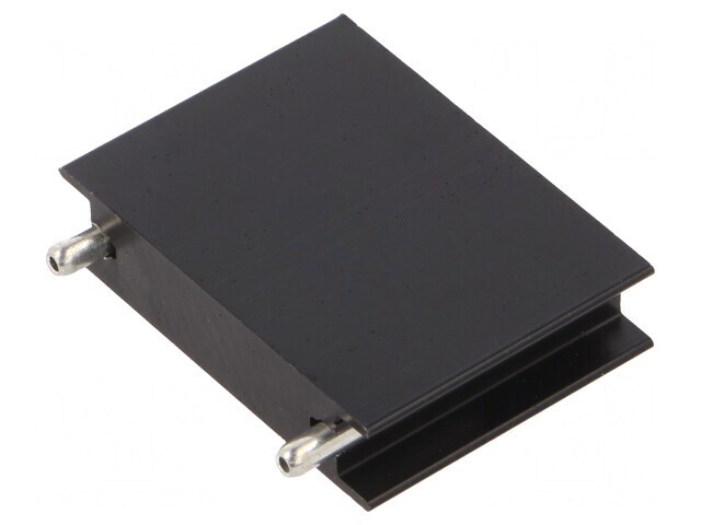 Radiator Extrudat Plat Negru pentru SOT93, TO218, TO220, TO247, TOP3
