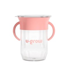 Cana 360 grade cu manere, roz, U-Grow foto