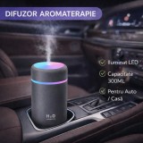 Cumpara ieftin Umidificator Aer Ultrasunete SMARTECH 300ml, Difuzor Aromaterapie, LED, Auto/Casa/Birou - STH-4
