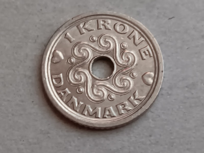 C50 - Moneda foarte veche - Danemarca - 1 coroana - krone - 2005 foto