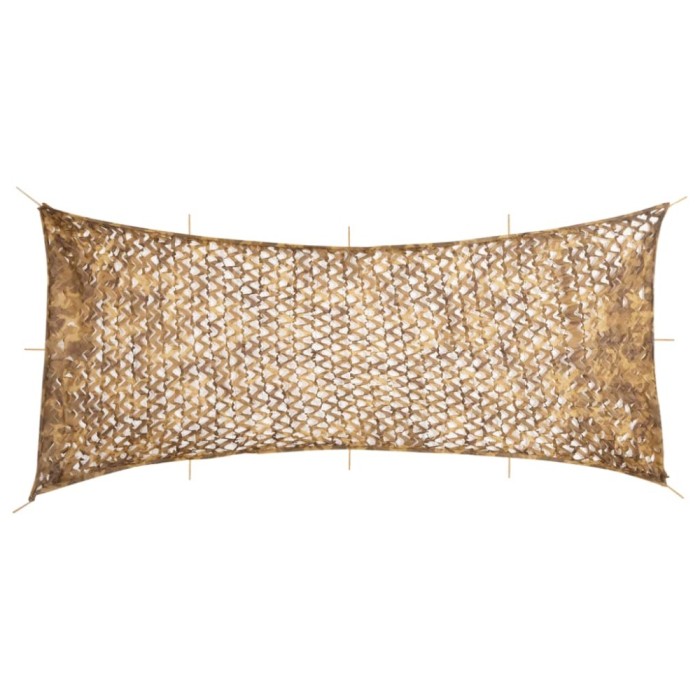 vidaXL Plasă de camuflaj cu geantă de depozitare, nisipiu, 844x429 cm 4008261