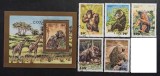 Benin (1995) - Serie completă Timbre + Coliță " Maimuțe" (Obliterat / Ștampilat Cotonou) VRT1
